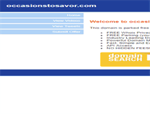 Tablet Screenshot of occasionstosavor.com